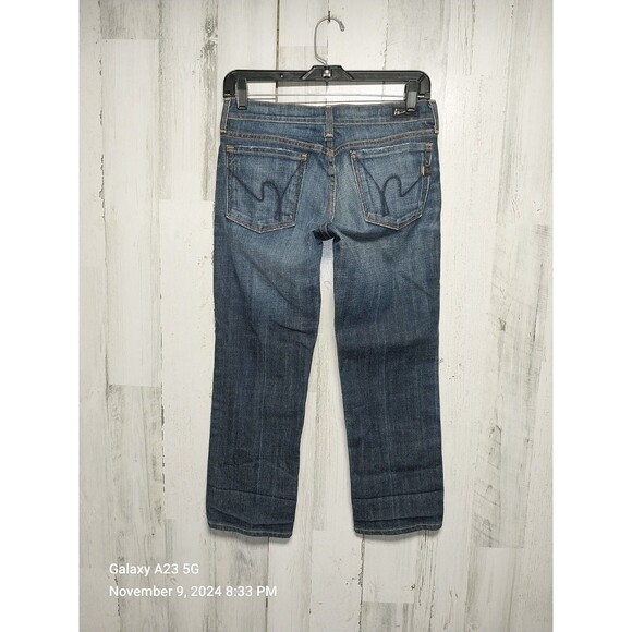 Citizens of Humanity Jeans Size 26 Womens Kelly Stretch # 063 Low Waist Cropped - Picture 4 of 9